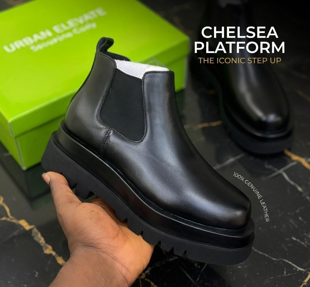 Urban Elevate Chelsea Platform Boot - Black