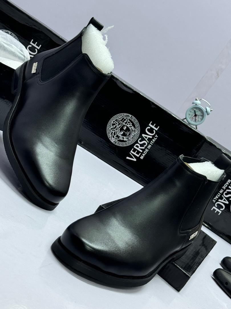 Versace Medusa Chelsea Ankle Boot - Black